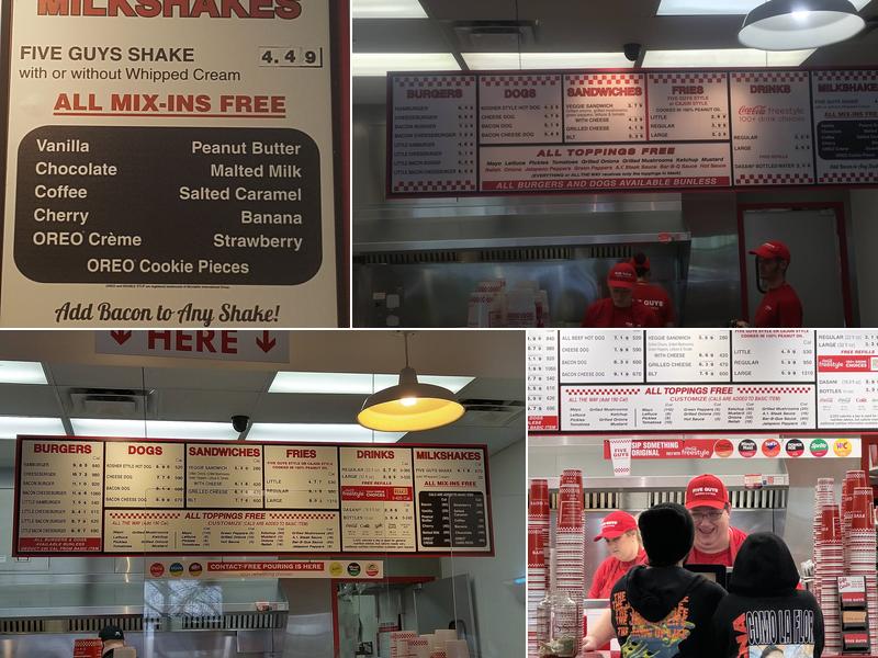 Five Guys Menu
