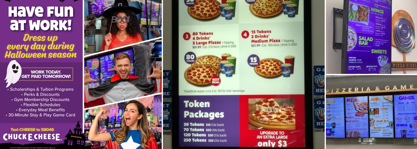Chuck E. Cheese Menu