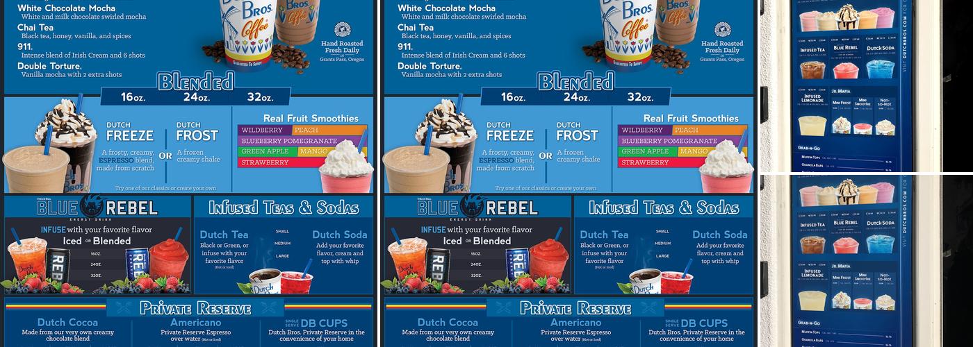 Dutch Bros Coffee Menu