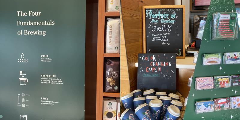 Starbucks Coffee Company Menu