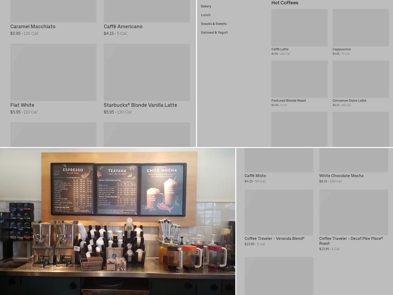 Starbucks Menu