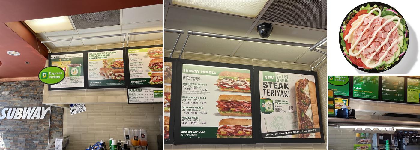 Subway Menu
