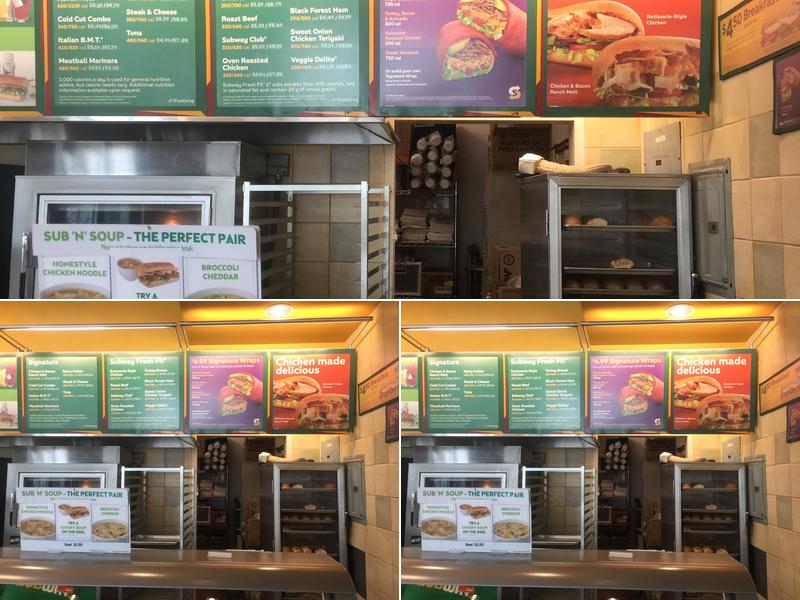 Subway Menu