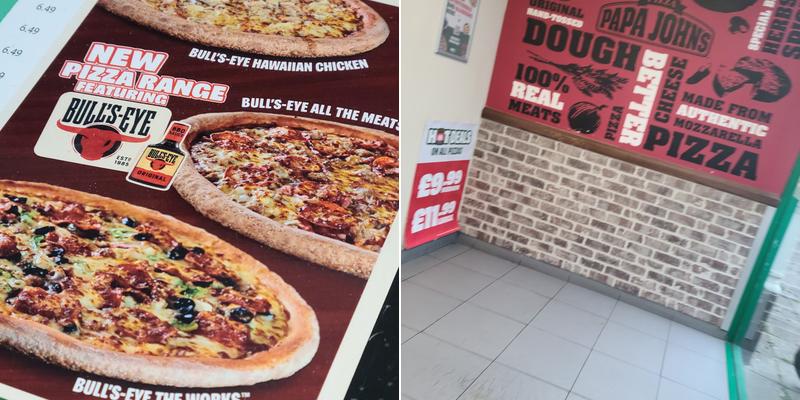 Papa Johns Pizza Menu