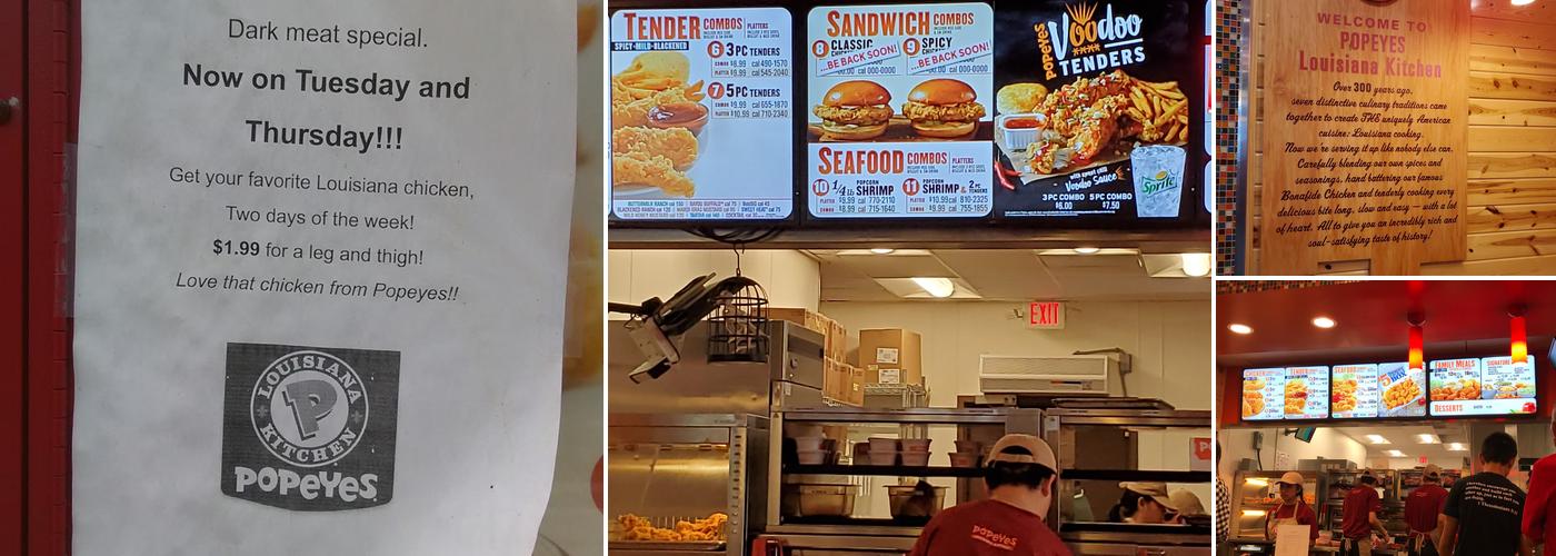 Popeyes Louisiana Kitchen Menu