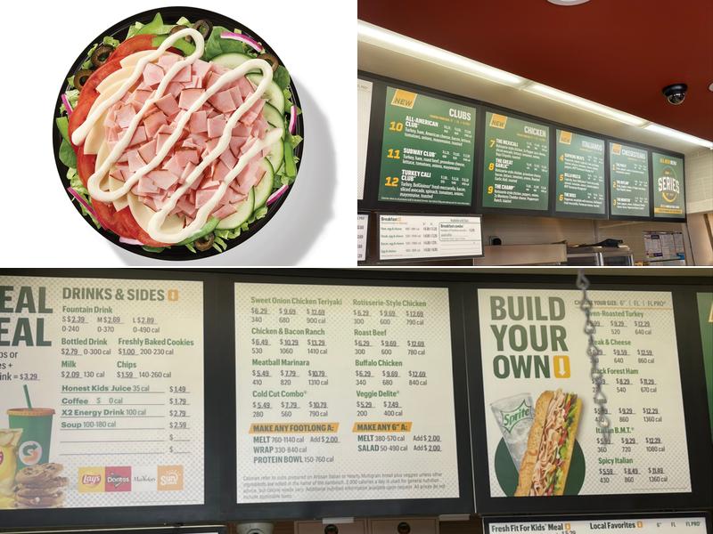 Subway Menu
