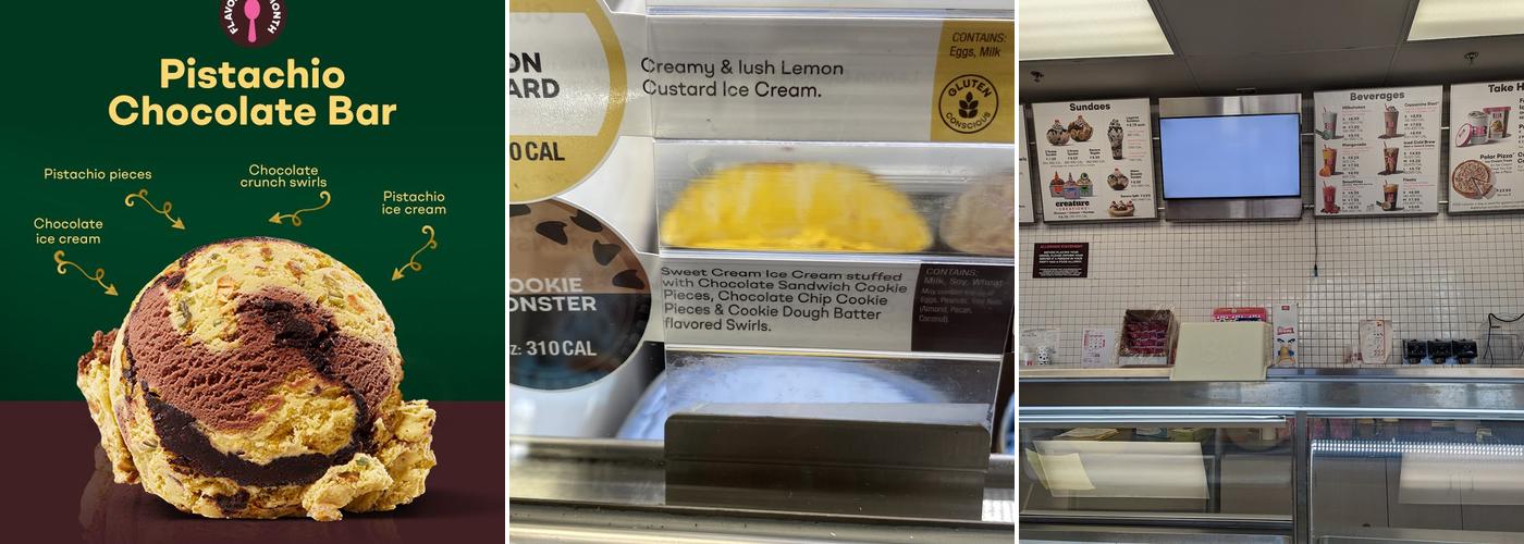 Baskin-Robbins Menu