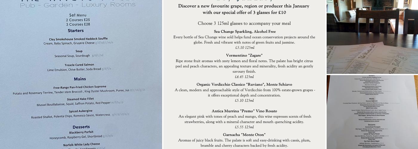 The Wiveton Bell Menu