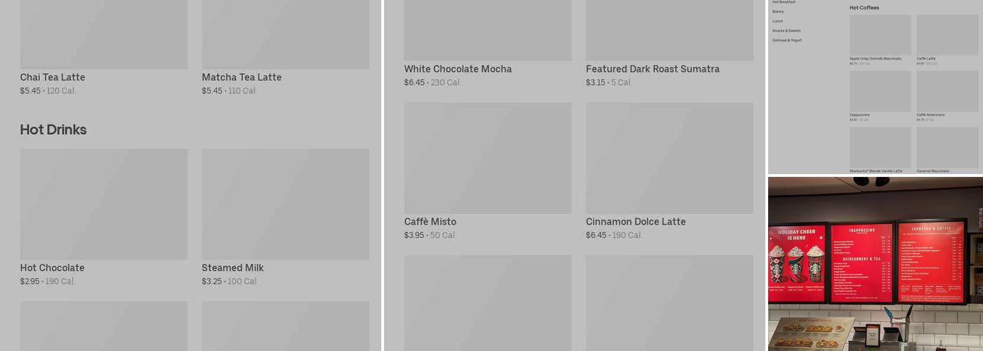 Starbucks Menu