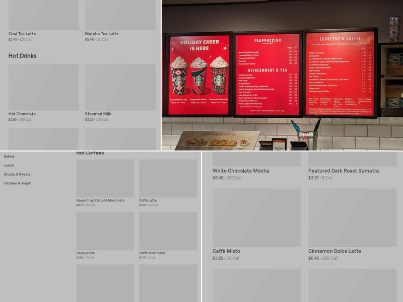 Starbucks Menu