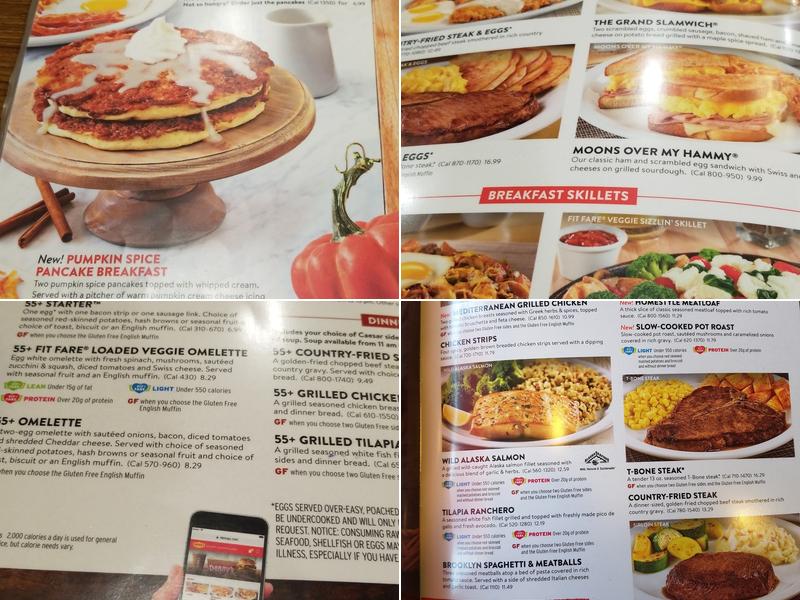 Denny's Menu