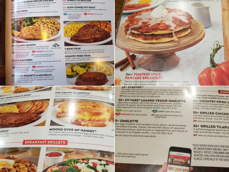 Denny's Restaurant Menu