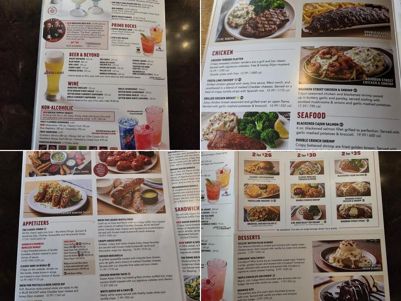 Applebee's Grill + Bar Menu