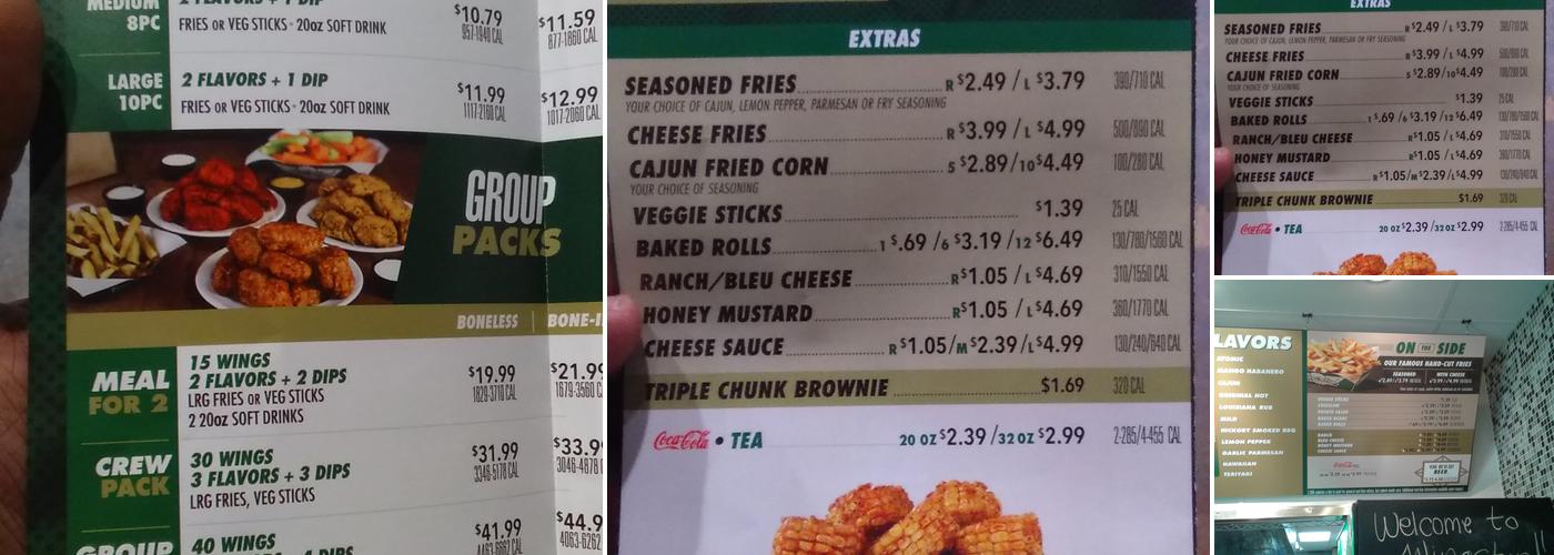 Wingstop Menu