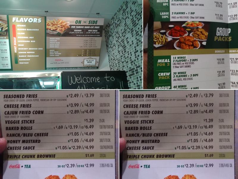 Wingstop Menu