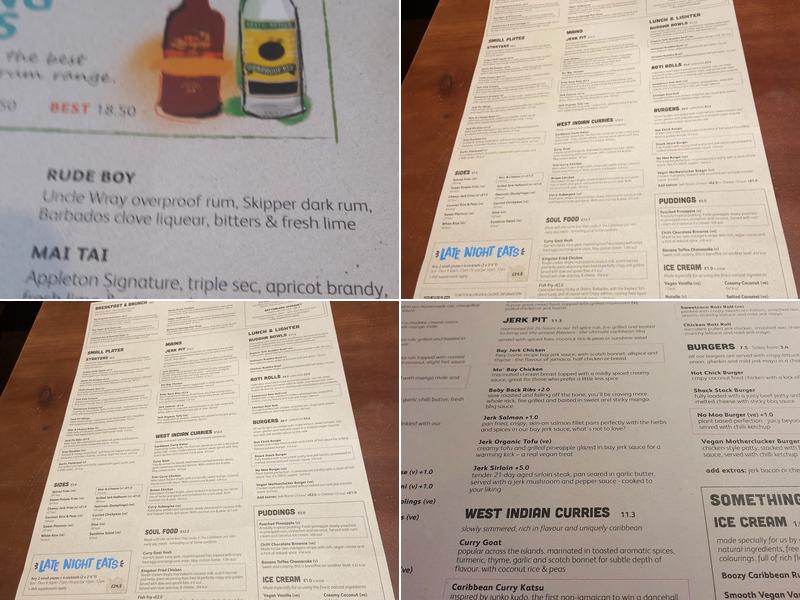 Turtle Bay Liverpool Hanover St Menu