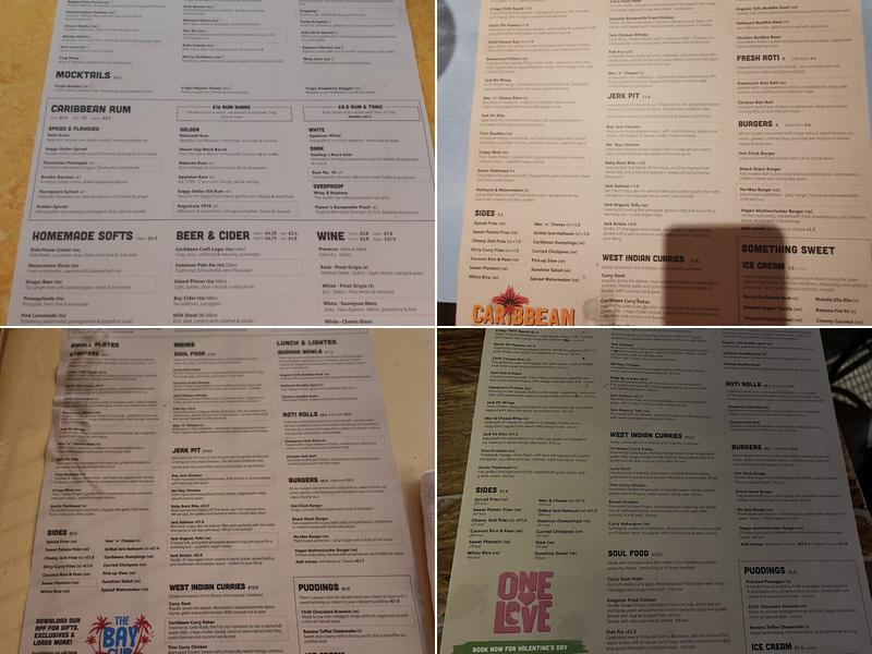 Turtle Bay Birmingham Menu