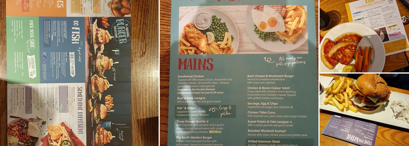 Brewers Fayre Bobbing Apple Menu