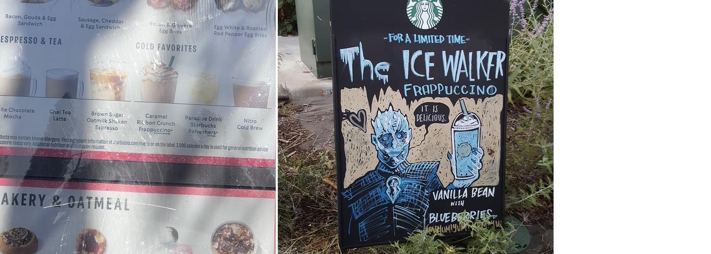 Starbucks Menu
