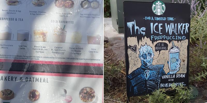 Starbucks Menu