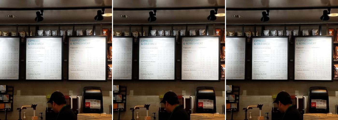 Starbucks Menu