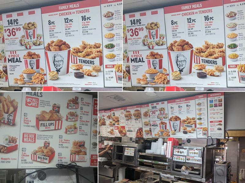KFC Menu