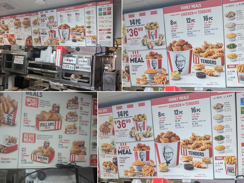 KFC Menu