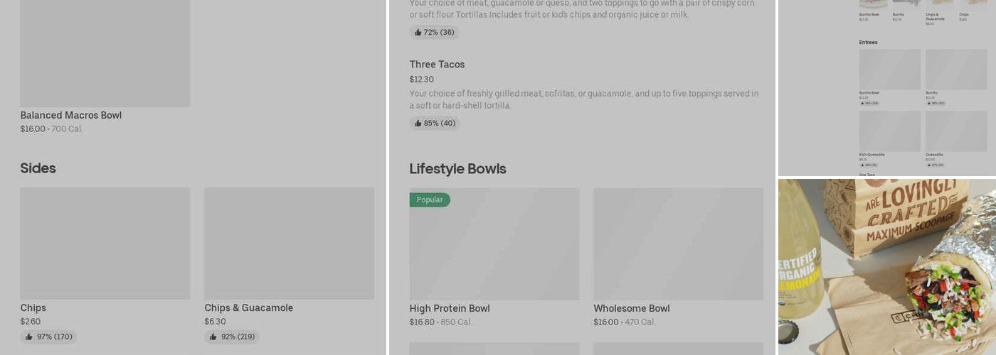 Chipotle Mexican Grill Menu