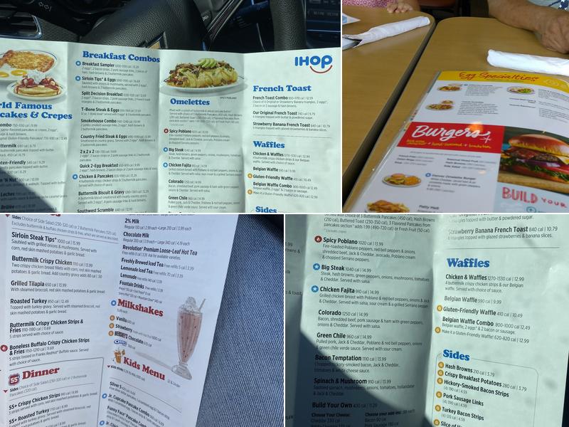 IHOP Menu