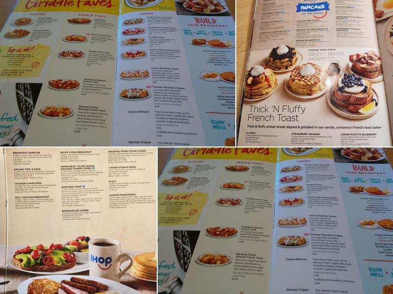 IHOP Menu