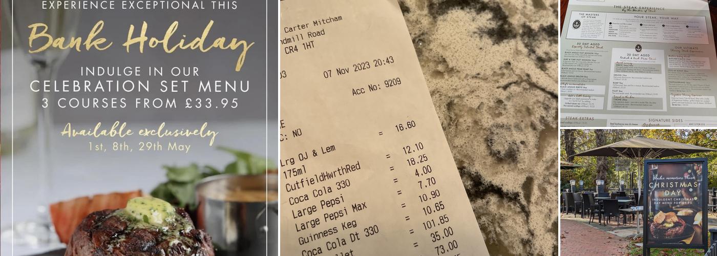 Miller & Carter Mitcham Menu