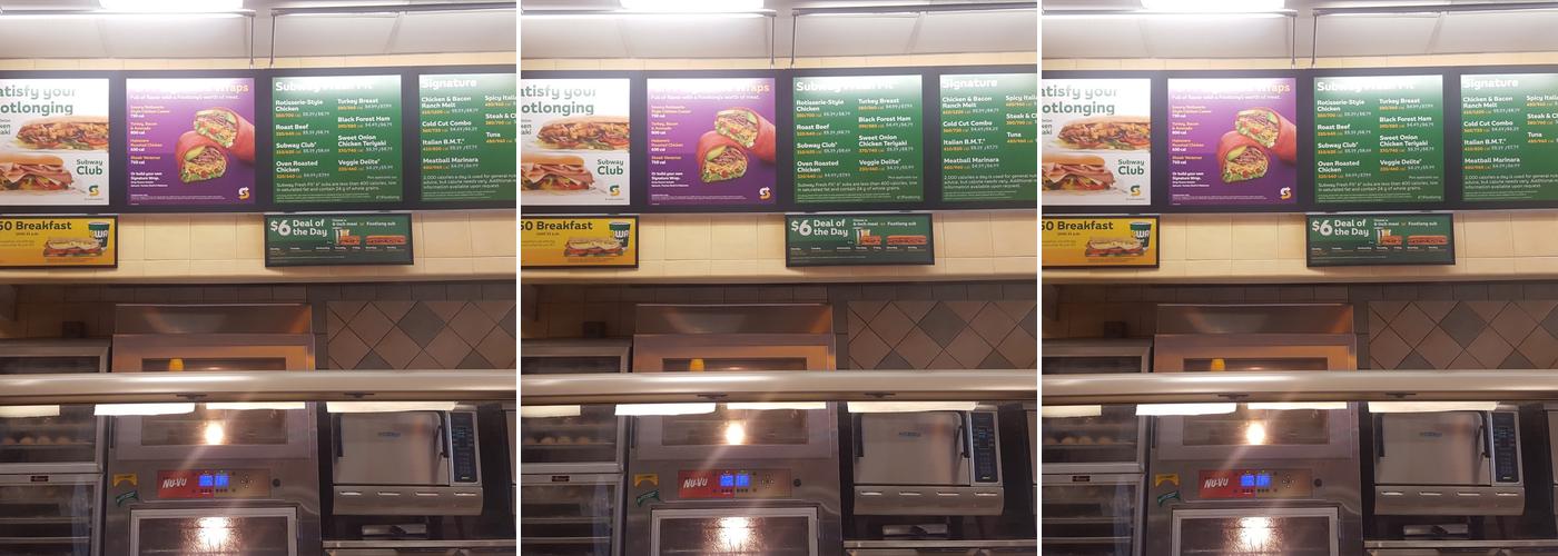 Subway Menu