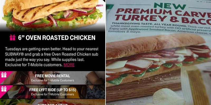 Subway Menu
