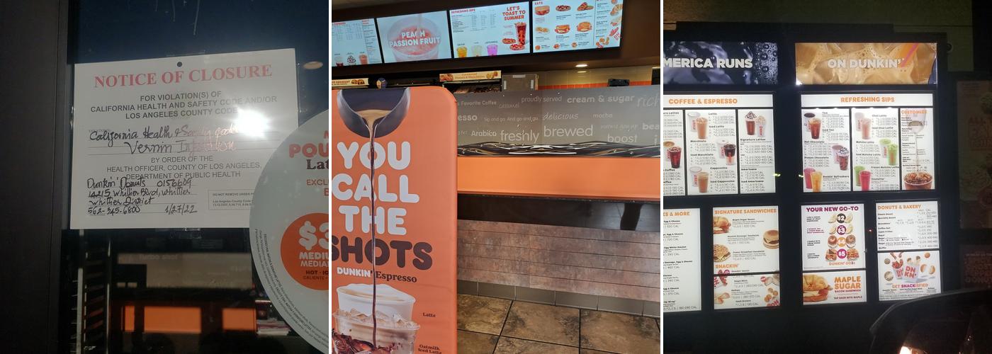 Dunkin' Menu