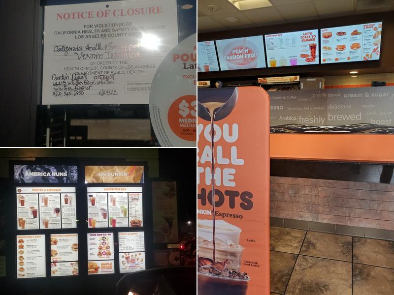 Dunkin' Menu