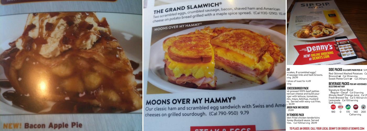 Denny's Restaurant Menu