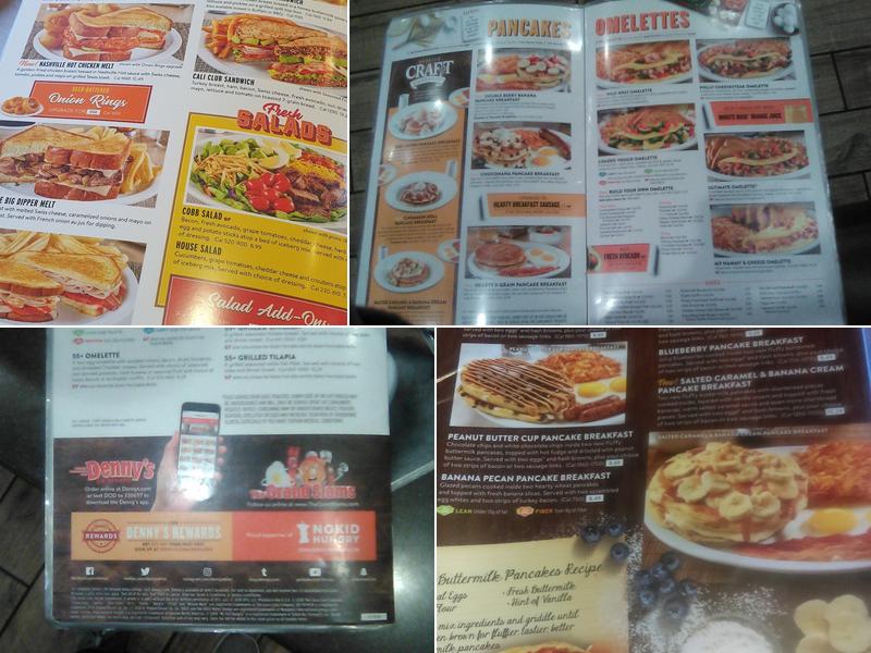 Denny's Restaurant Menu
