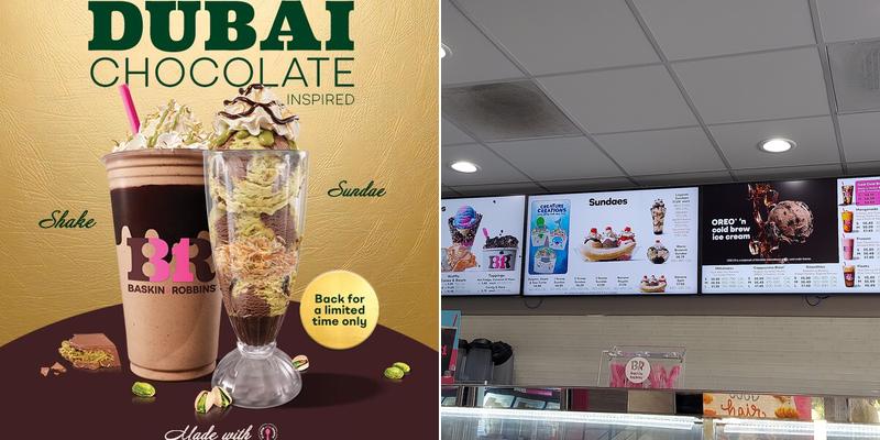Baskin-Robbins Menu