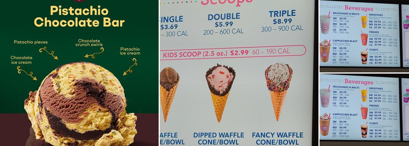 Baskin-Robbins Menu