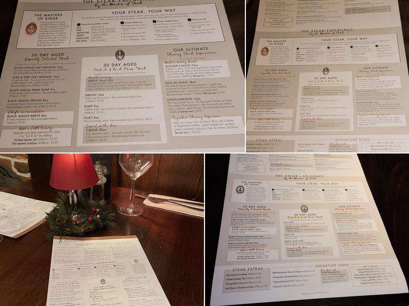 Miller & Carter Cardiff Thornhill Menu