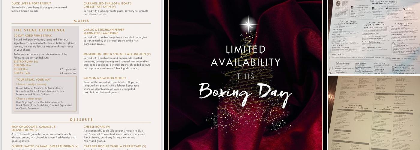 Miller and Carter Muswell Hill Menu