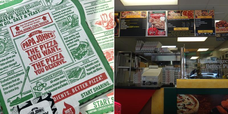 Papa Johns Pizza Menu