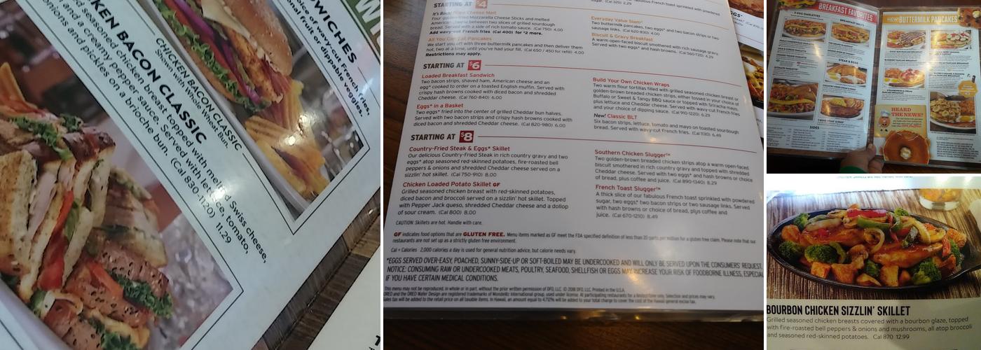 Denny's Menu