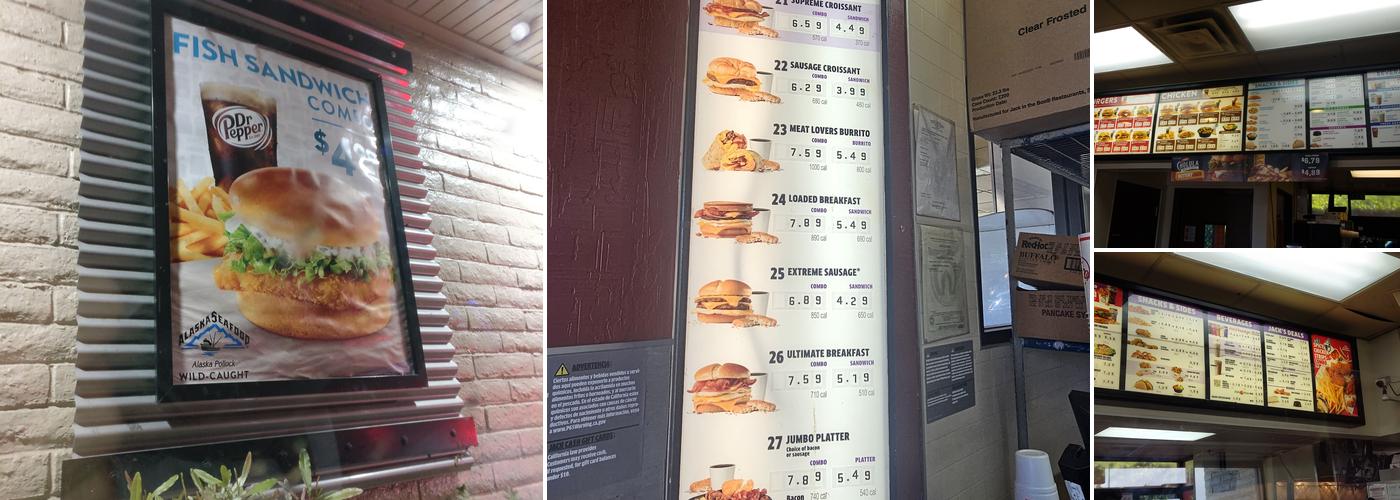 Jack In The Box Menu