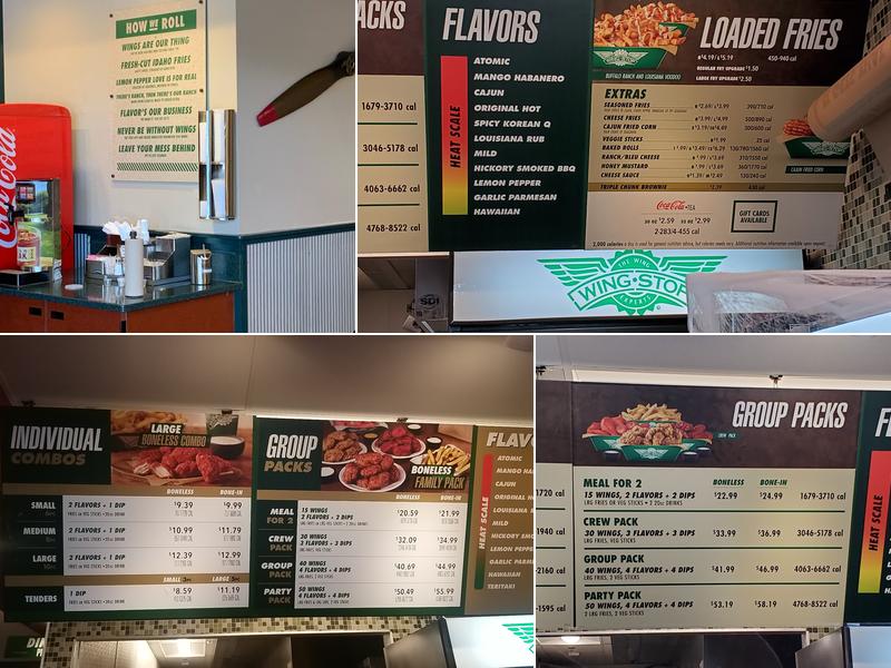 Wingstop Menu