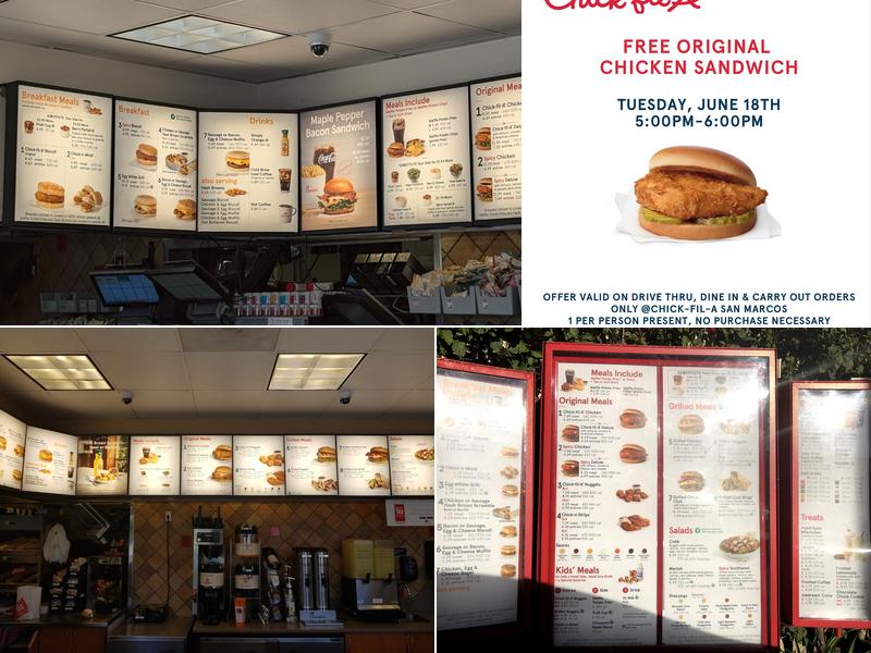 Chick-fil-A Menu