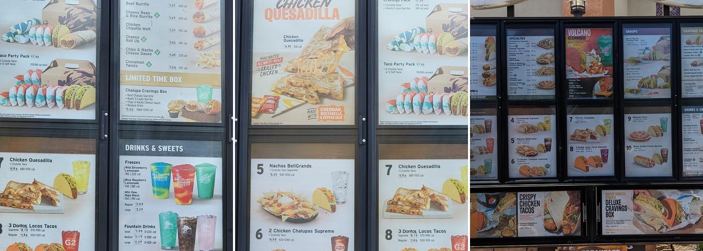 Taco Bell Menu