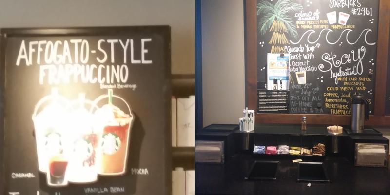 Starbucks Coffee Company Menu