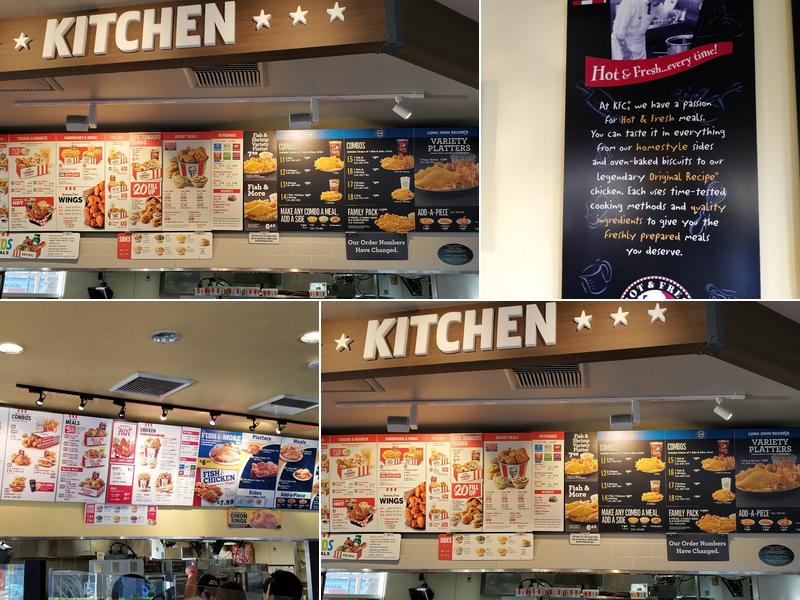 KFC Menu