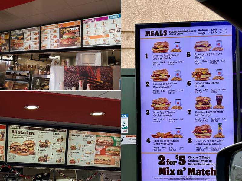 Burger King Menu